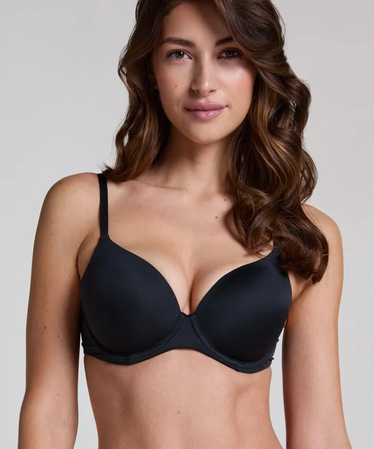 Super Soft Padded Underwired Bra - Black
