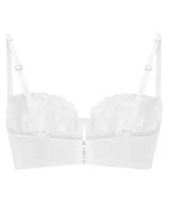 Tiah Non-Padded Underwired Longline Bra - White