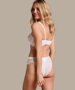 Tiah Non-Padded Underwired Longline Bra - White
