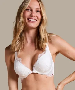 Tiah Padded Underwired Push-up Bra - White