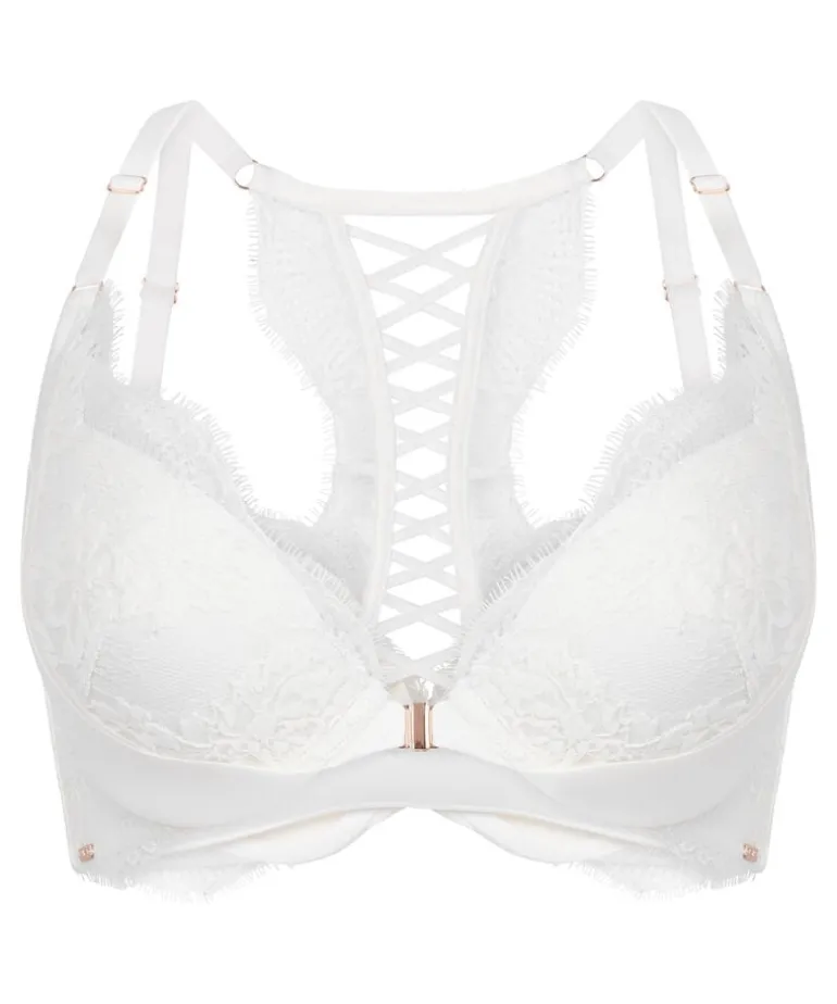 Tiah Padded Underwired Push-up Bra - White