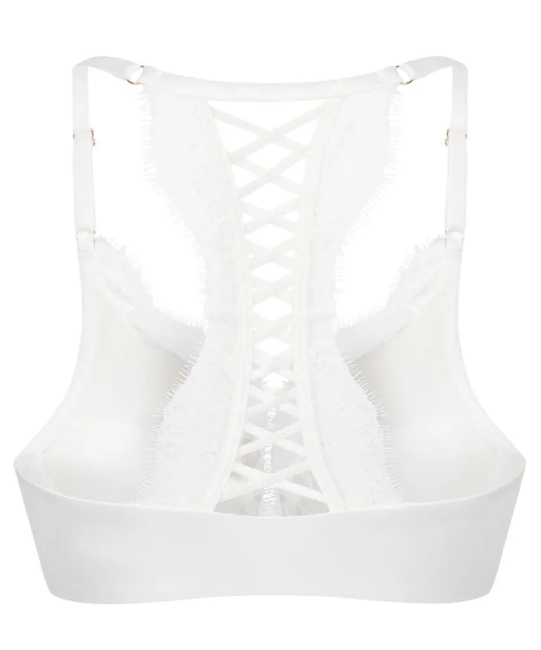 Tiah Padded Underwired Push-up Bra - White