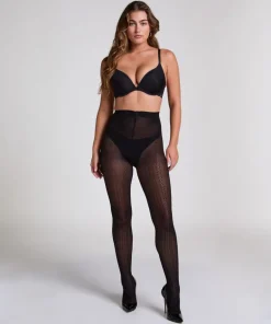 Tights Graphic Stripe - Black