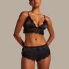 Valerie Lace French Knicker - Black