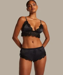 Valerie Lace French Knicker - Black