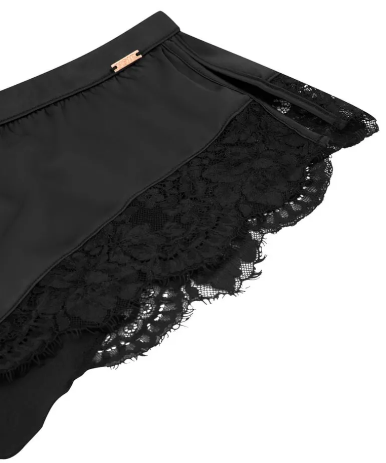 Valerie Lace French Knicker - Black