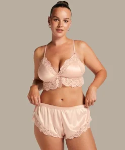 Valerie Lace French Knicker - Pink