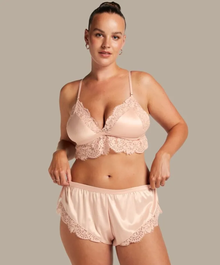 Valerie Lace French Knicker - Pink