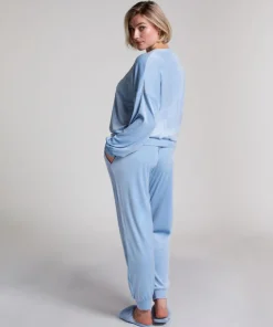 Velours Jogging Pants - Blue
