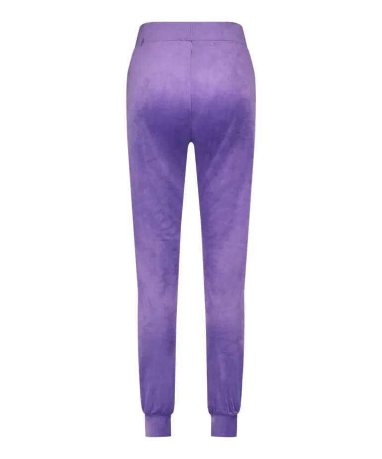Velours Jogging Pants - Purple
