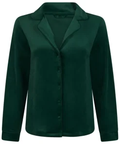 Velours Long-Sleeved Jacket - Green