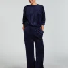 Velours Pyjama Pants - Blue