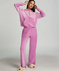 Velours Pyjama Pants - Pink