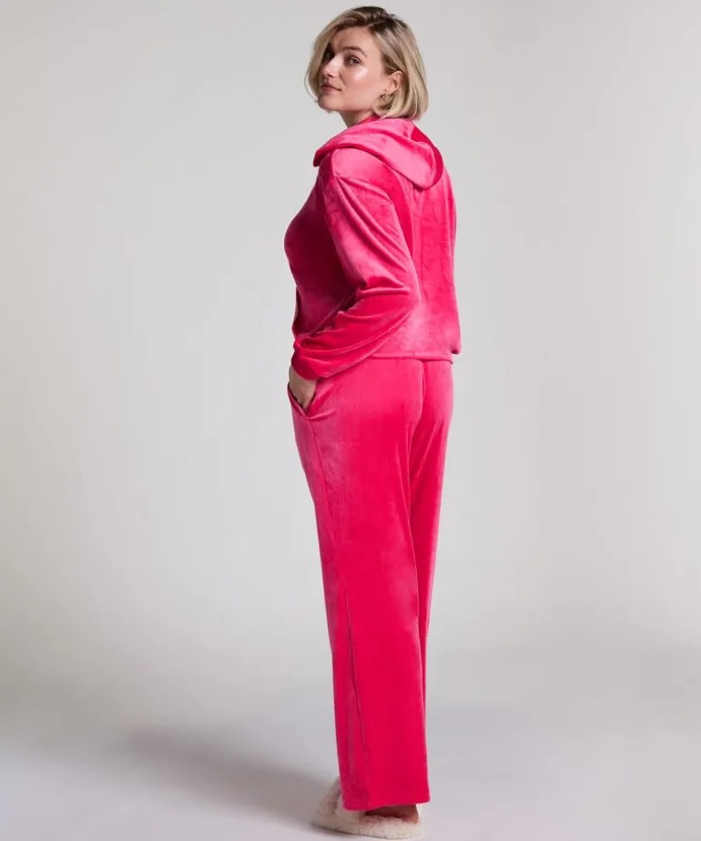 Velours Pyjama Pants - Pink
