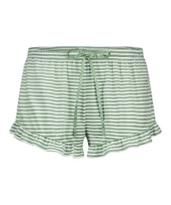 Velours Ruffle Shorts - Green