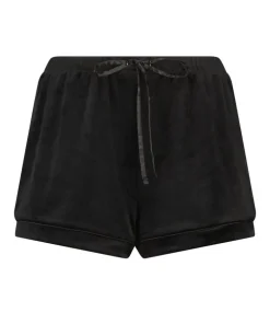 Velvet shorts - Black