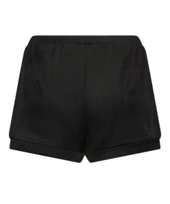 Velvet shorts - Black
