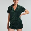 Velvet shorts - Green