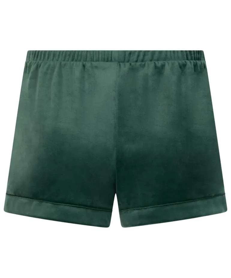 Velvet shorts - Green