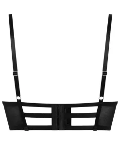 Vera Padded Longline Underwired Bra - Black