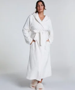 Waffle Bathrobe - White