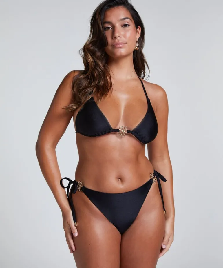 Yucatan High-Leg Bikini Bottoms - Black
