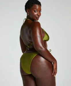 Yucatan High-Leg Bikini Bottoms - Green