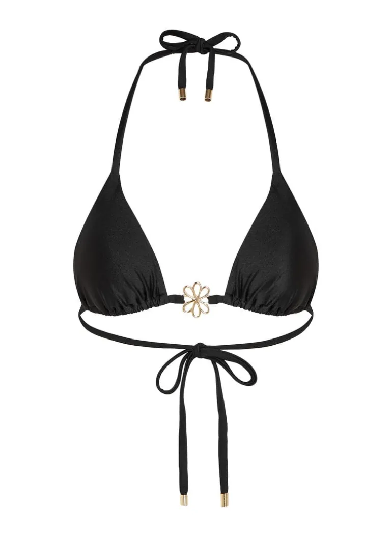 Yucatan Triangle Bikini Top - Black