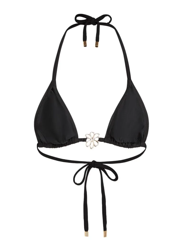 Yucatan Triangle Bikini Top - Black