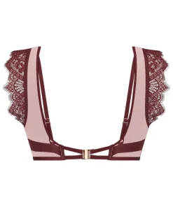 Zoe Non-Padded Underwired Longline Bra - Red