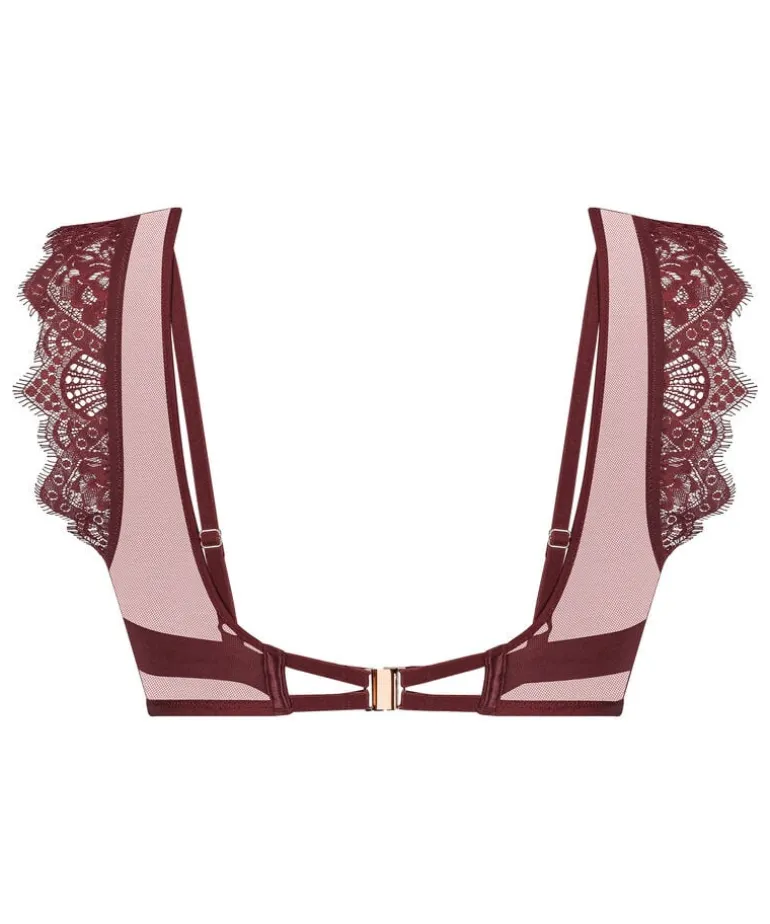 Zoe Non-Padded Underwired Longline Bra - Red