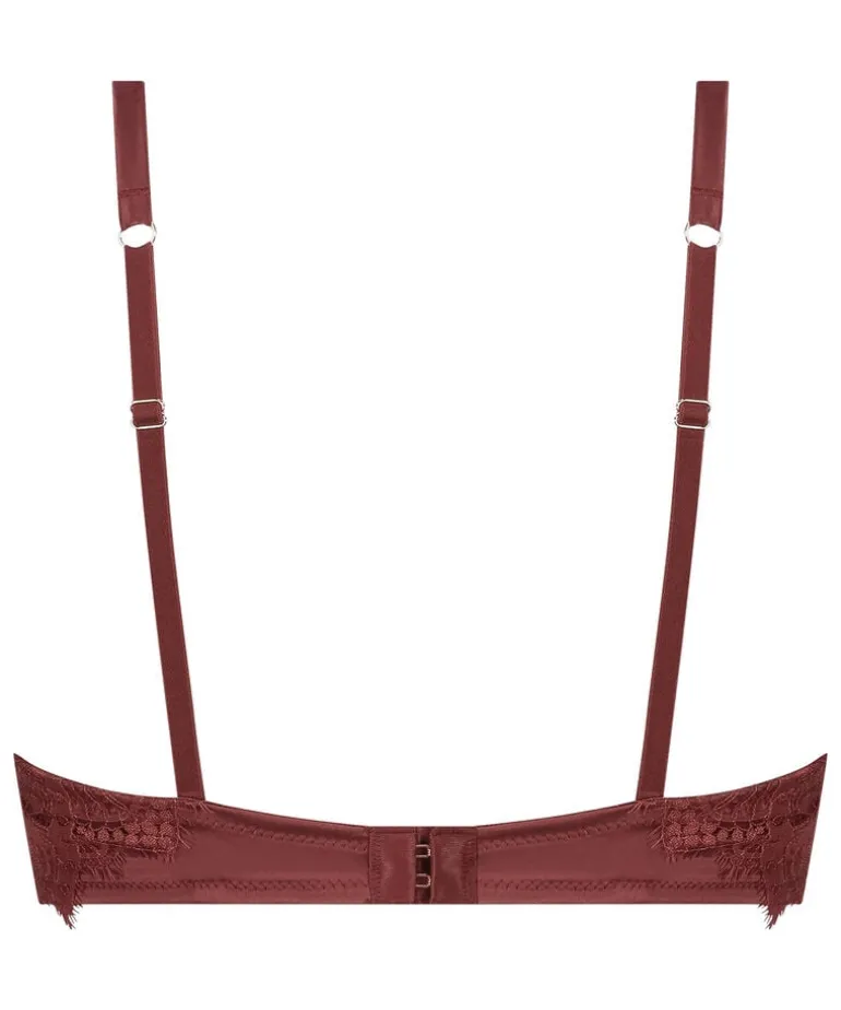 Zoe Padded Longline Underwired Bra - Red